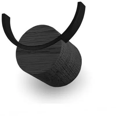 Wandhaakje 6x4cm zwart - Namuos