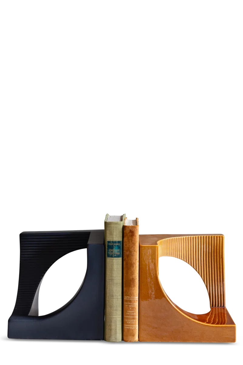 Zwart keramische boekensteun Gio 2 Zwart keramische boekensteun Gio