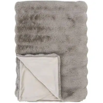 Galena Plaid - kunstbont - beige - 130x180cm