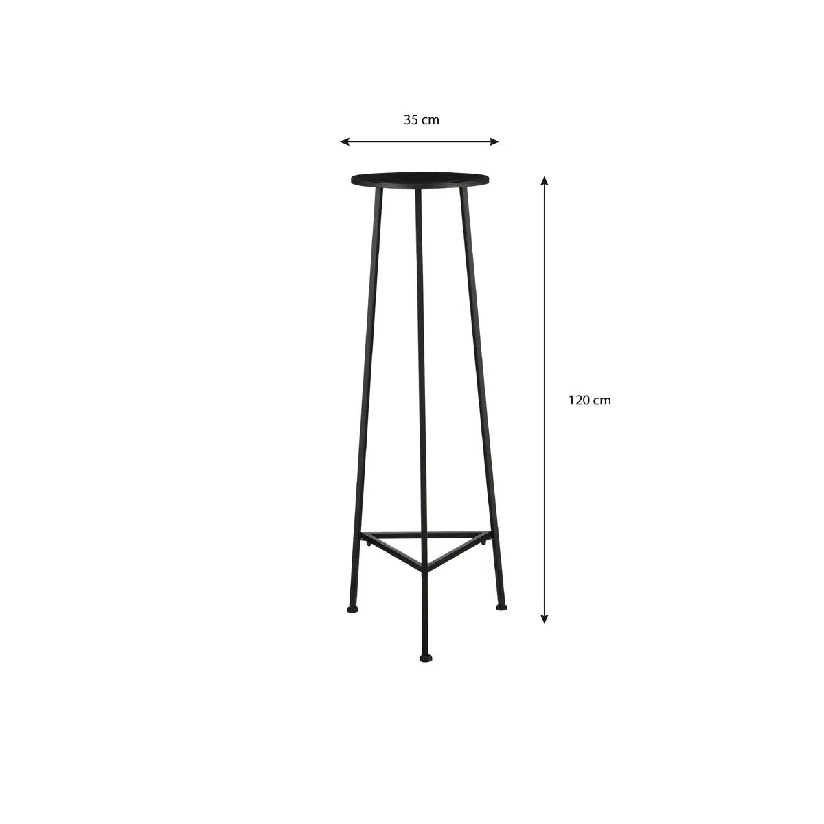 Adine Plantentafel - Metaal - Zwart 4 Adine Plantentafel - Metaal - Zwart