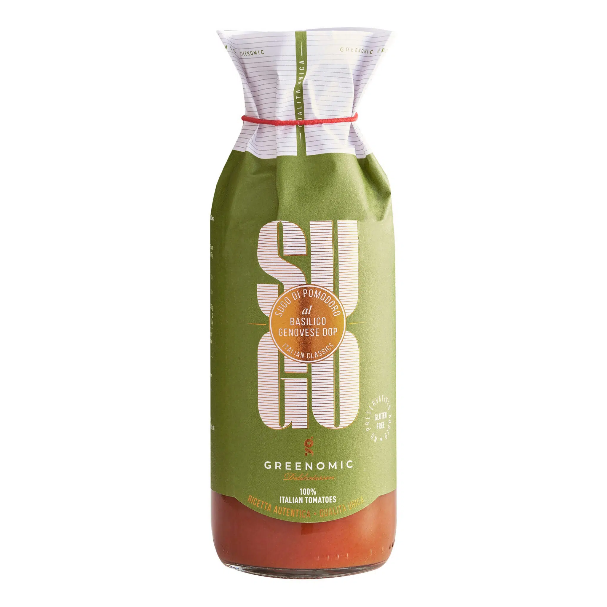 Sugo Pomodoro al basilico Genovese - 500gr 1 Sugo Pomodoro al basilico Genovese - 500gr