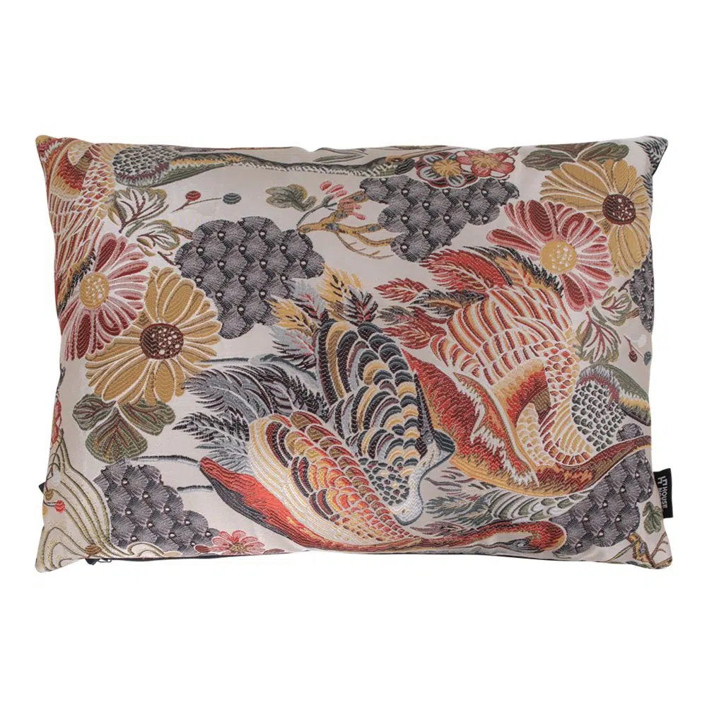 Alvito Kussen - Bloemmotief - 60x45 cm 1 Alvito Kussen - Bloemmotief - 60x45 cm