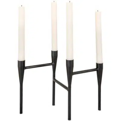 Kaarshouder - Zwart - 15x28x21cm - House Nordic