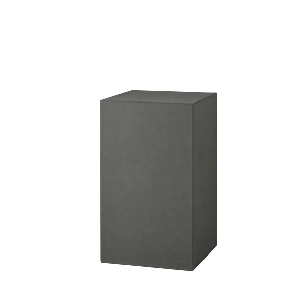 Blomus - Sokkel Sahlia - Pewter kunstleder - 60cm Hoog 1 Blomus - Sokkel Sahlia - Pewter kunstleder - 60cm Hoog