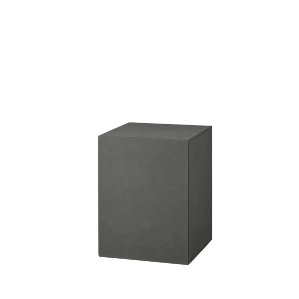 Blomus - Sokkel Sahlia - Pewter kunstleder - 46cm Hoog 1 Blomus - Sokkel Sahlia - Pewter kunstleder - 46cm Hoog