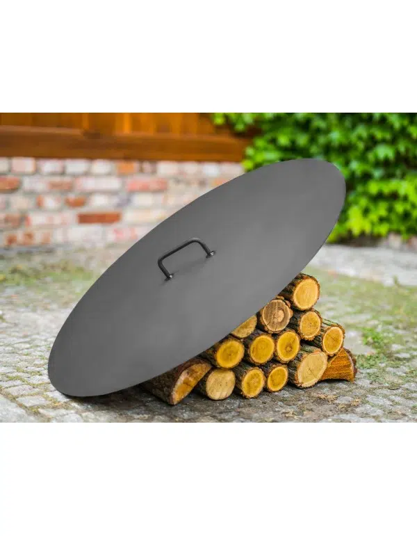 Beschermdeksel met rand voor vuurkorf tot 80,5 cm 2 Beschermdeksel met rand voor vuurkorf tot 80,5 cm