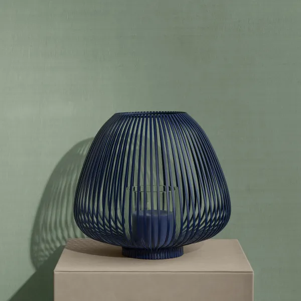 Blomus - Sokkel Sahlia - Nomad kunstleder - 76cm Hoog 3 Blomus - Sokkel Sahlia - Nomad kunstleder - 76cm Hoog