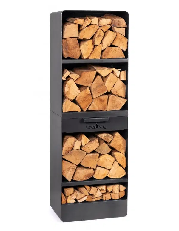 Brandhoutrek – "VENTO" - 120x40x30cm – Cookking 3 Brandhoutrek – "VENTO" - 120x40x30cm – Cookking