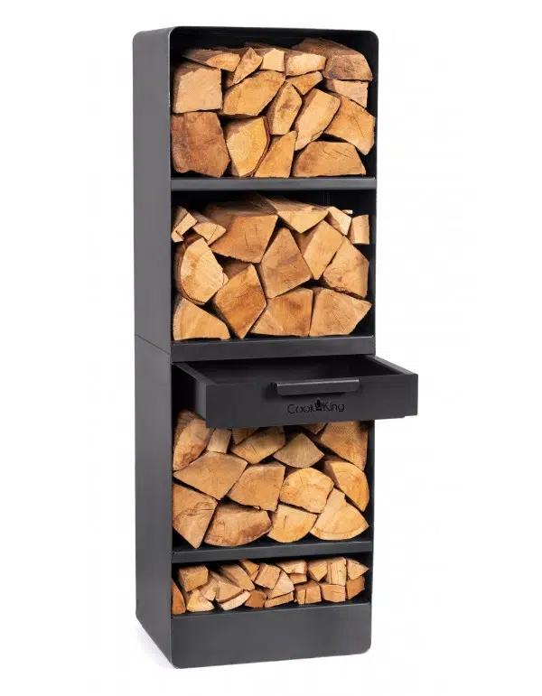 Brandhoutrek – "VENTO" - 120x40x30cm – Cookking 2 Brandhoutrek – "VENTO" - 120x40x30cm – Cookking