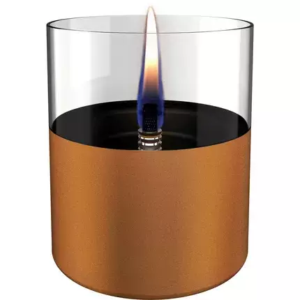 Tenderflame - Lilly 10 kaars uit glas koper - Tafelhaard 1 Tenderflame - Lilly 10 kaars uit glas koper - Tafelhaard