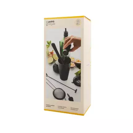 8-delige Cocktailset Zwart - Point-Virgule 6 8-delige Cocktailset Zwart - Point-Virgule