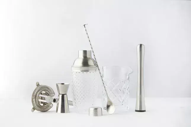 6-delige Cocktailset van Glas & RVS - Point-Virgule 4 6-delige Cocktailset van Glas & RVS