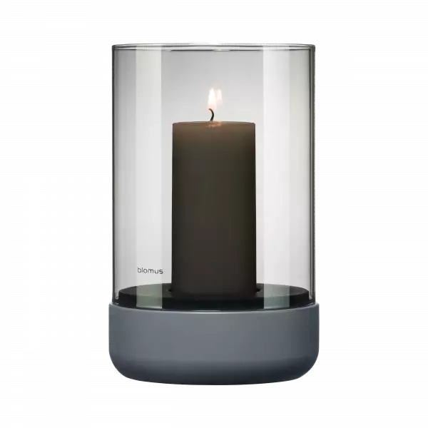 Blomus - Calma - Steel Gray & Smoke Glass - M 2 Blomus - Calma - Steel Gray & Smoke Glass - M
