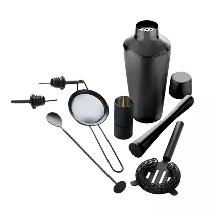 8-delige Cocktailset Zwart - Point-Virgule 1 8-delige Cocktailset Zwart - Point-Virgule
