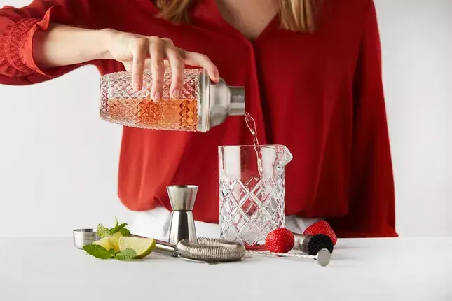 6-delige Cocktailset van Glas & RVS - Point-Virgule 6 6-delige Cocktailset van Glas & RVS