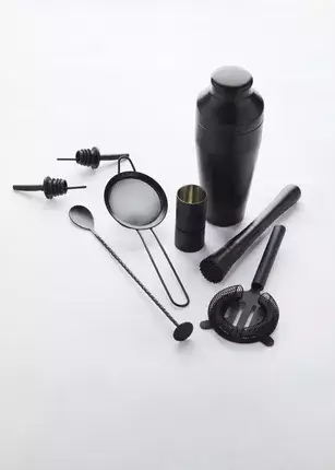 8-delige Cocktailset Zwart - Point-Virgule 4 8-delige Cocktailset Zwart - Point-Virgule