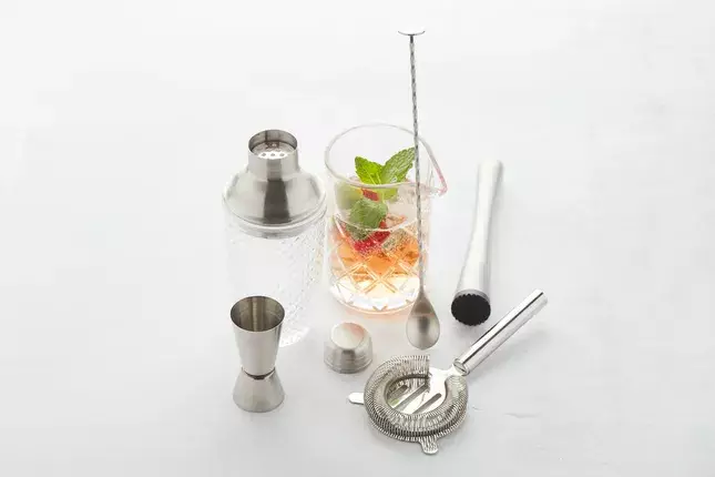 6-delige Cocktailset van Glas & RVS - Point-Virgule 5 6-delige Cocktailset van Glas & RVS