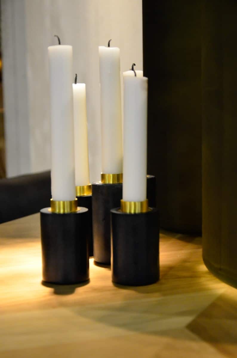 Kandelaar Zwart klein 6 Kandelaar Zwart klein