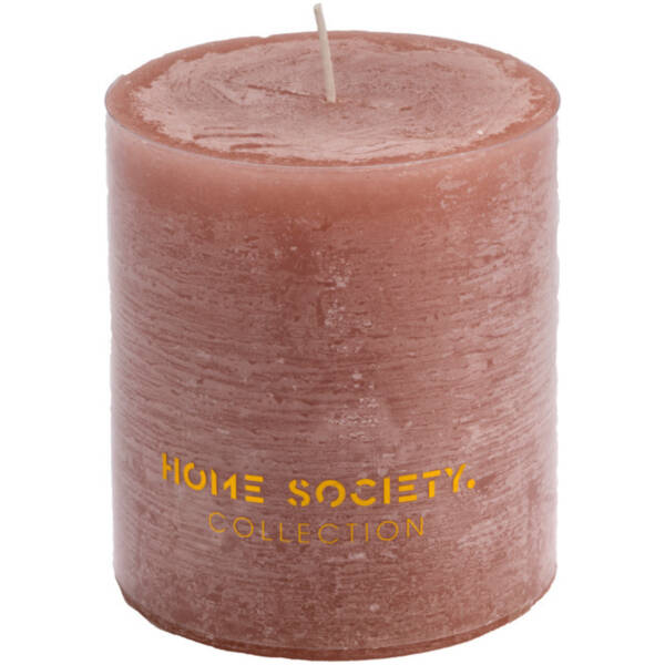 Home Society Pillar Kaars 9x10cm Nude