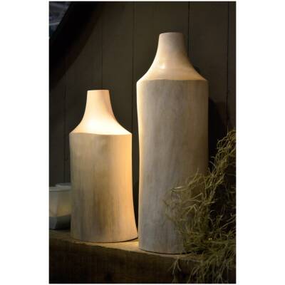 Gebleekt houten vaas (groot)
