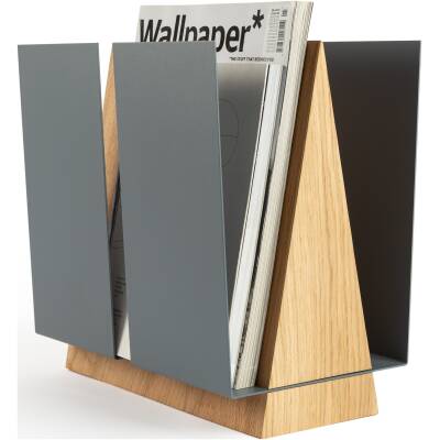 Tijdschriftenbak Wings - Grijs
