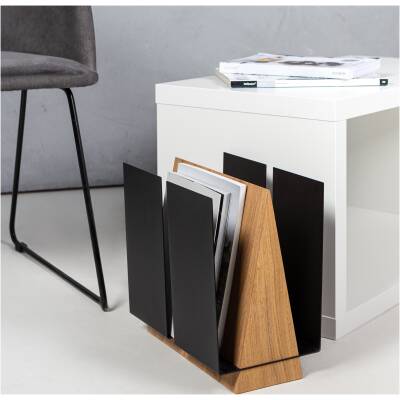 Tijdschriftenbak Wings - Zwart