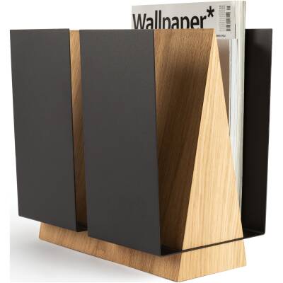 Tijdschriftenbak Wings - Zwart
