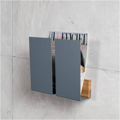 Muur tijdschriftenhouder Wings - Grijs