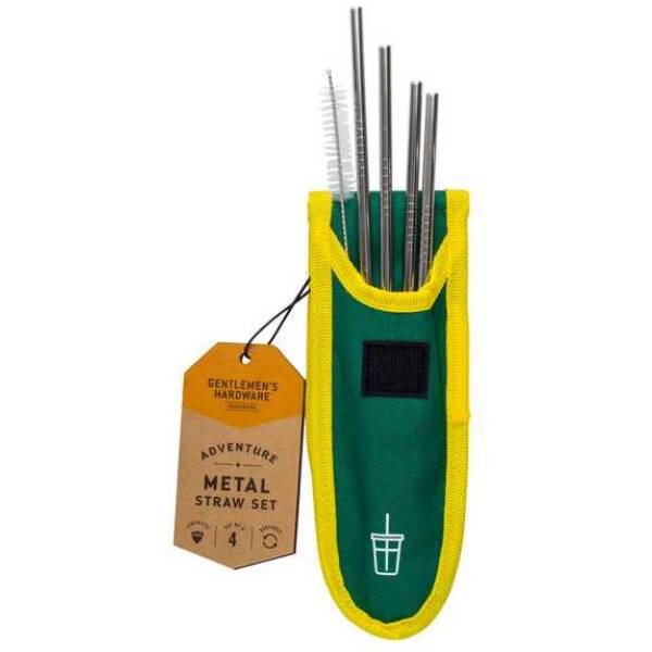 Metalen rietjesset voor op reis - Gentlemen's hardware