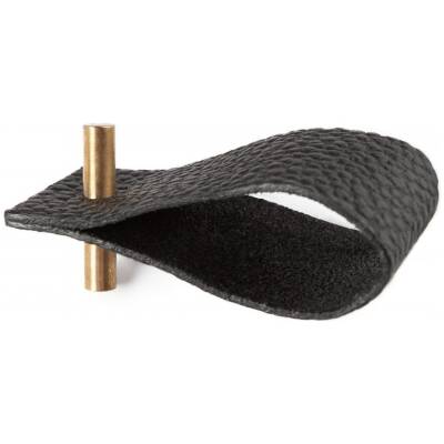 Servetringen set 4 stuks - Zwart leder - Namuos