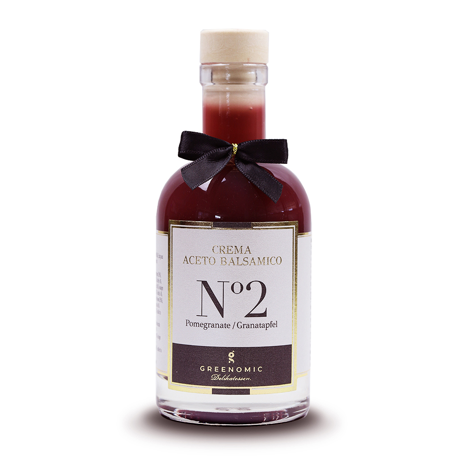Greenomic Crema Balsamico N°5 Classic 1 Greenomic Crema Balsamico N°2 Pomegranate/Granaatappel