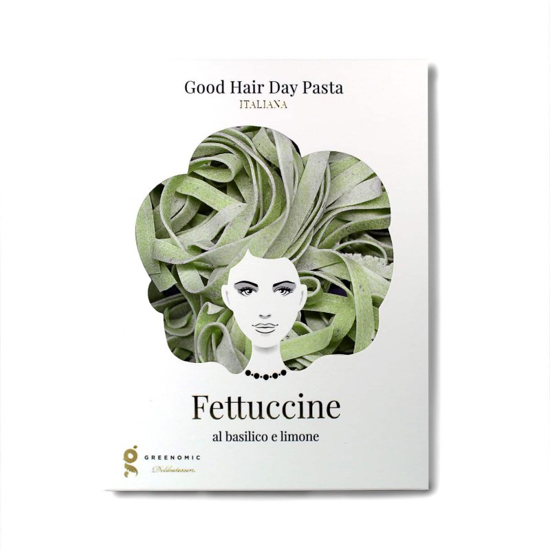 Good Hair Day Pasta Fettuccine basilicum & limone - 250gr 1 Good Hair Day Pasta Fettuccine basilicum & limone - 250gr