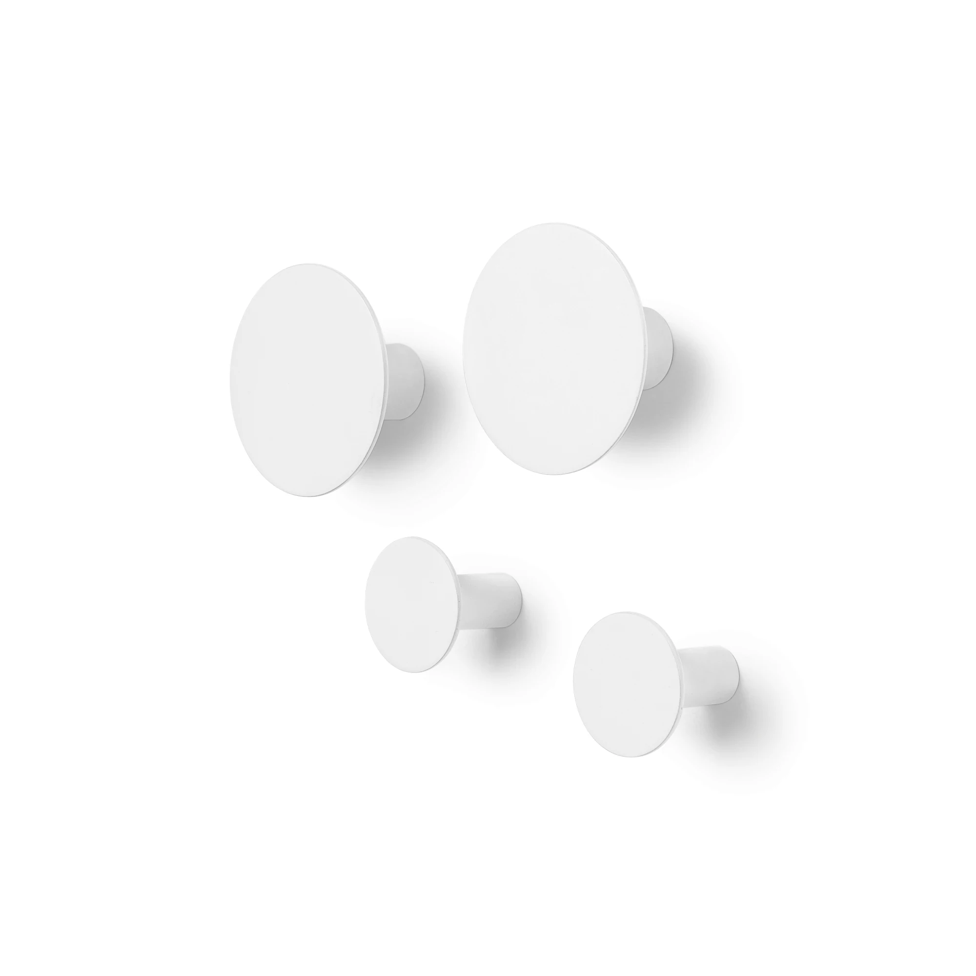 Blomus Ponto Wandhaken Lily White - set van 4 1 Blomus Ponto Wandhaken Lily White - set van 4
