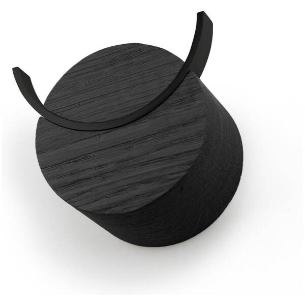 Wandhaakje 6x6cm zwart - Namuos