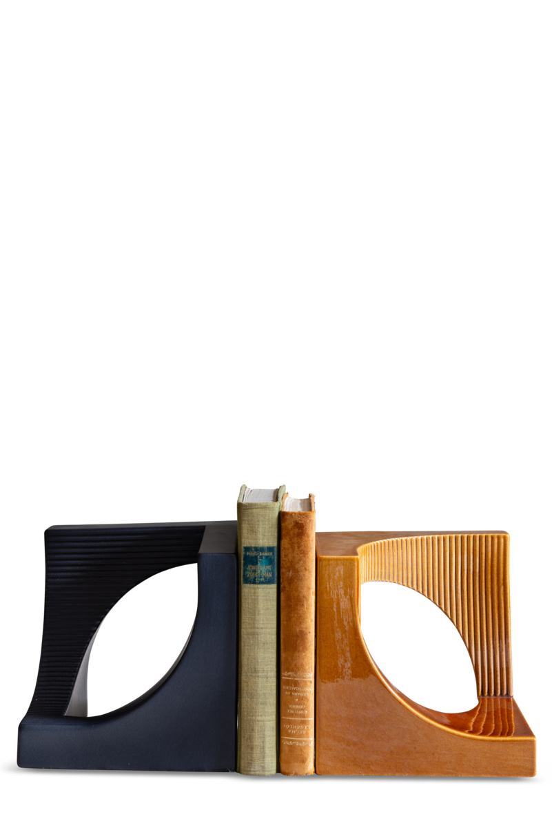 Karamelkleurig keramische boekensteun Gio 4 Karamelkleurig keramische boekensteun Gio