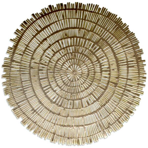 Opjet placemat Rond Goud (4 stuks)