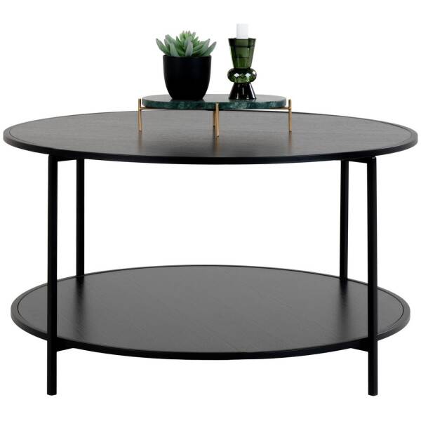 Vita Salontafel - Zwart - ø80x45 cm