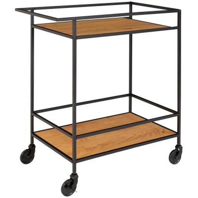 Vita Bartrolley - eikenlook, zwart