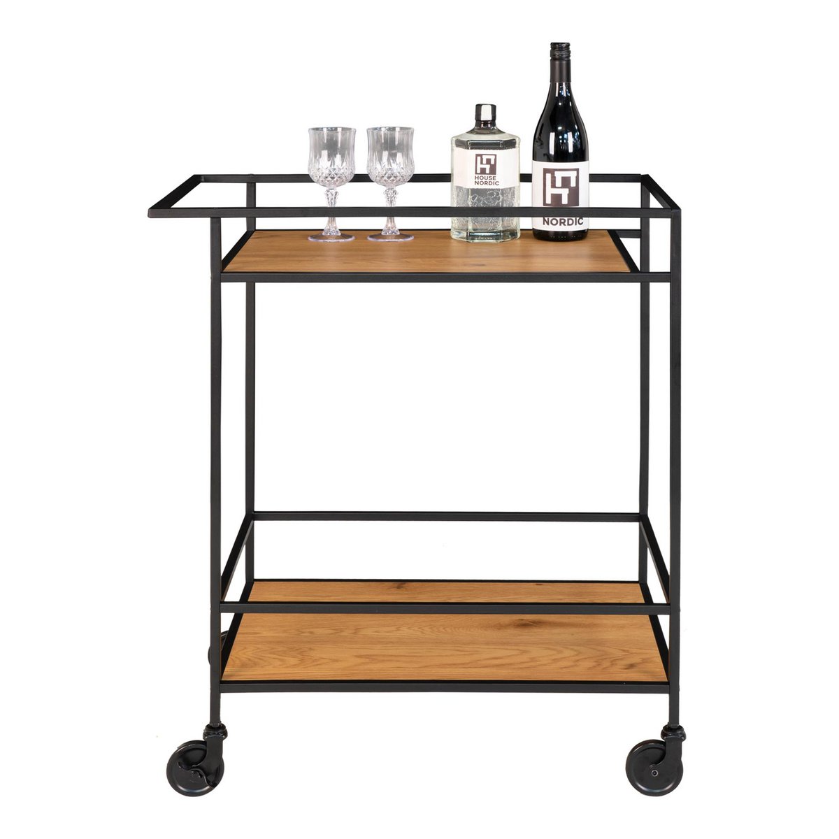 Vita Bartrolley - eikenlook, zwart 4 Vita Bartrolley - eikenlook, zwart