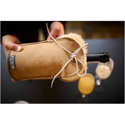 Kywie Champagnekoeler - camel suede