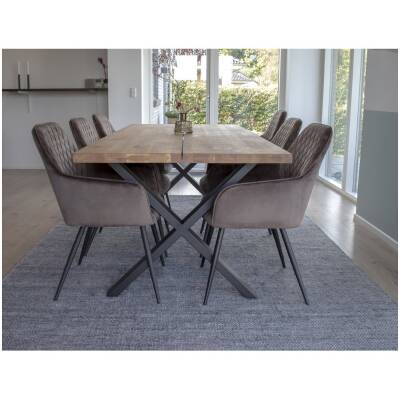 Harbo Eetkamerstoel - lichtgrijs- set van 2 - House Nordic