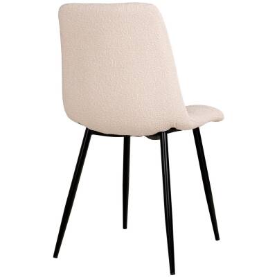 Middelfart Eetkamerstoel - bouclé wit - set van 2 - House Nordic