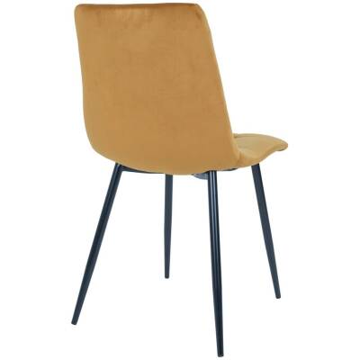 Middelfart Eetkamerstoel - mosterdgeel - set van 2 - House Nordic