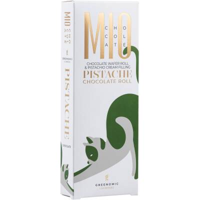 Greenomic Mio Chocolate Pistacchio Wafer Roll - 120gr