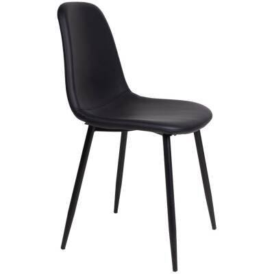 Stockholm Eetkamerstoel - zwart - set van 2