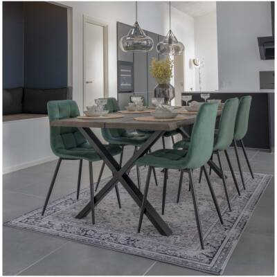 Middelfart Eetkamerstoel - donkergroen - set van 2 - House Nordic