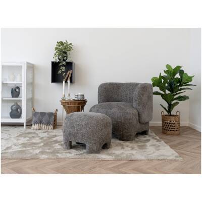 Nazare Poef - Beige 53x41x38 cm
