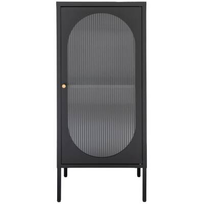 Adelaide Vitrinekast - Zwart - 50x35x110 cm