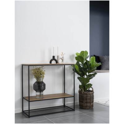 Vita Consoletafel - zwart - 80x36x80cm