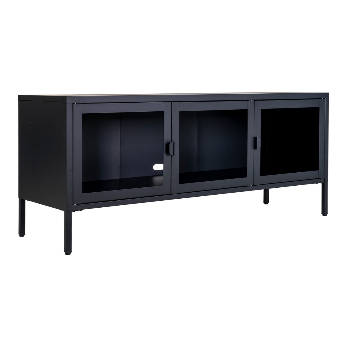 Brisbane TV-meubel - Zwart - 130x40x55 cm 4 Brisbane TV-meubel - Zwart - 130x40x55 cm